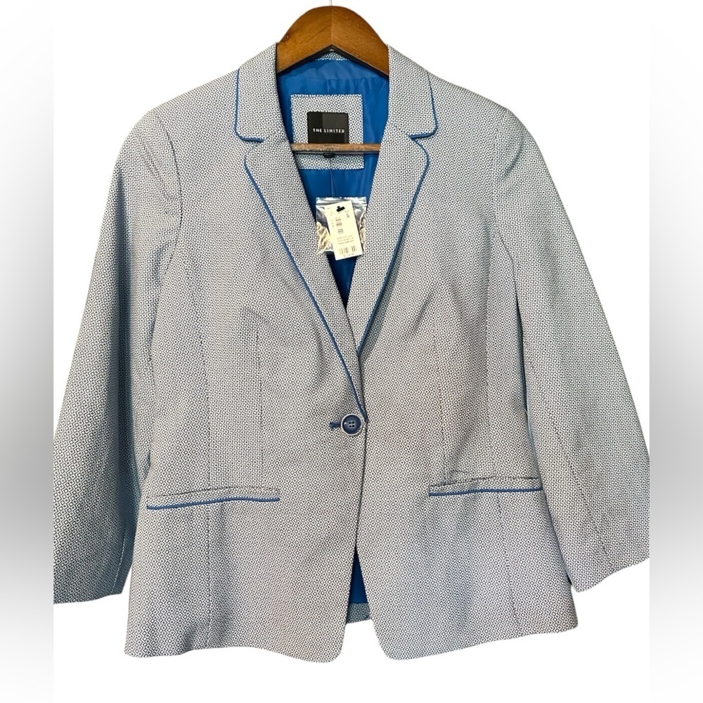 NWT Limited Blue Blazer Classic Suit Jacket - Picture 2 of 7
